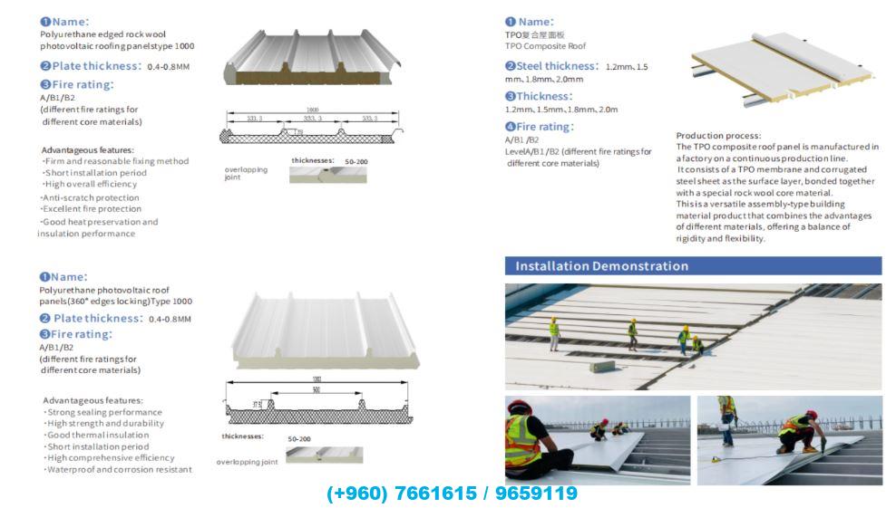 🏆 Premium Roofing Sandwich Panels – Smart, Strong & Efficient!